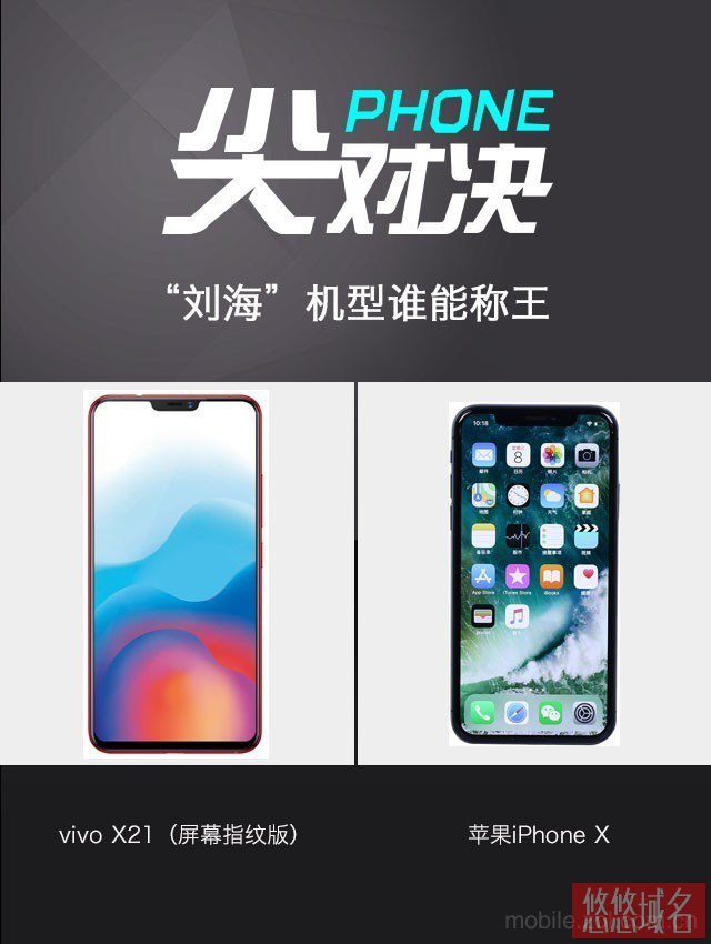 vivo X21对标果X “刘海”机型谁能称王 